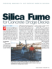 Silica Fume for Concrete Bridge Decks - Concrete Construction Feb. 2007